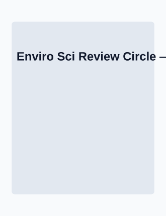 Enviro Sci Review Circle — Study Groups flyer template