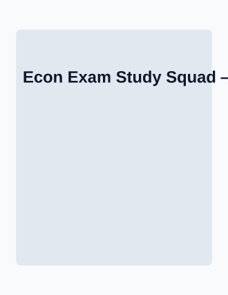 Econ Exam Study Squad — Study Groups flyer template