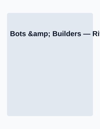 Bots & Builders — After School Programs template
