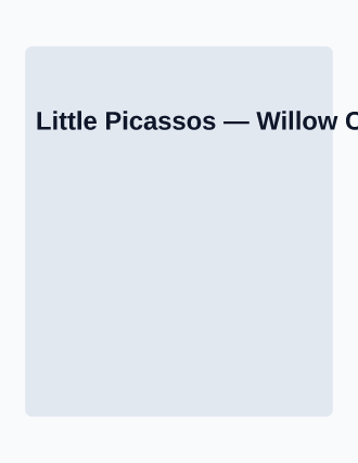 Little Picassos — After School Programs template