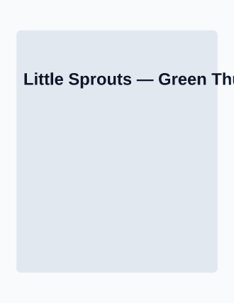 Little Sprouts — After School Programs template