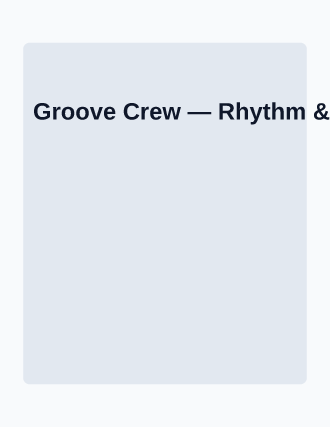 Groove Crew — After School Programs flyer template