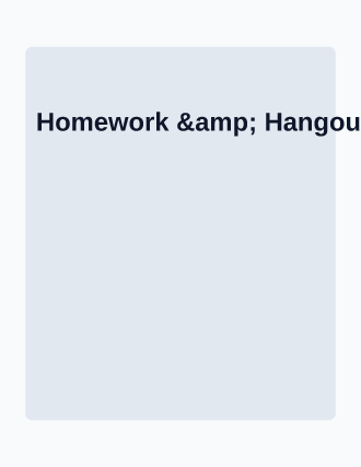 Homework & Hangout — After School Programs flyer template