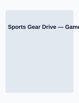 Sports Gear Drive — Drives flyer template