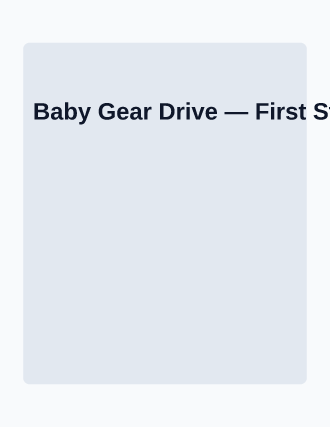 Baby Gear Drive — Drives flyer template