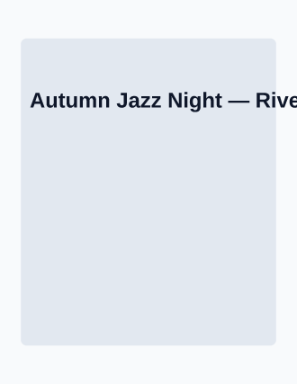 Autumn Jazz Night — Print Ready template
