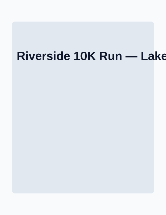 Riverside 10K Run — Print Ready template