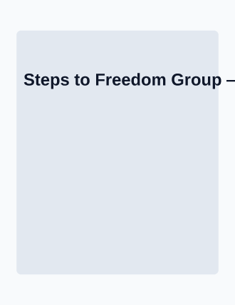 Steps to Freedom Group — Addiction Recovery flyer template