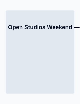 Open Studios Weekend — Artist Studios flyer template