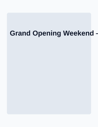 Grand Opening Weekend — Business Promo flyer template