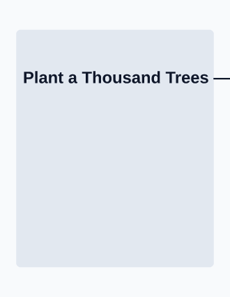 Plant a Thousand Trees — Charities flyer template