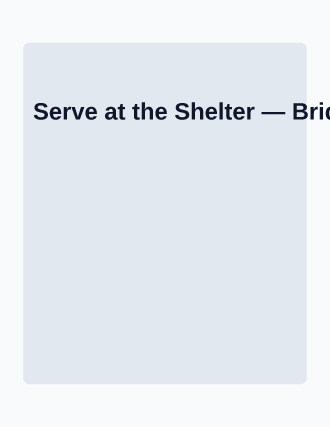 Serve at the Shelter — Homeless Shelters flyer template