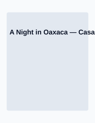 A Night in Oaxaca — Pop-up Restaurants flyer template