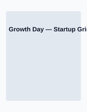 Growth Day — Speakers template