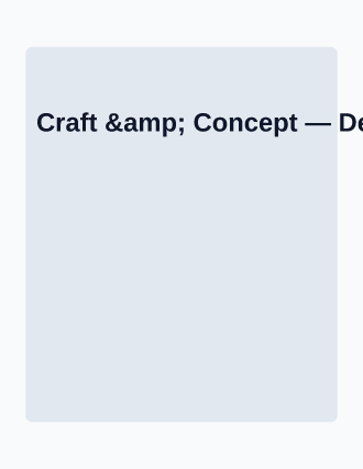 Craft & Concept — Speakers flyer template