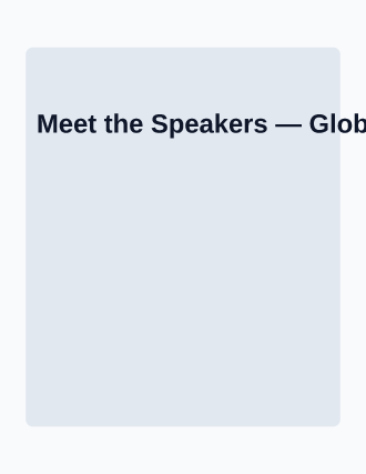 Meet the Speakers — Speakers flyer template