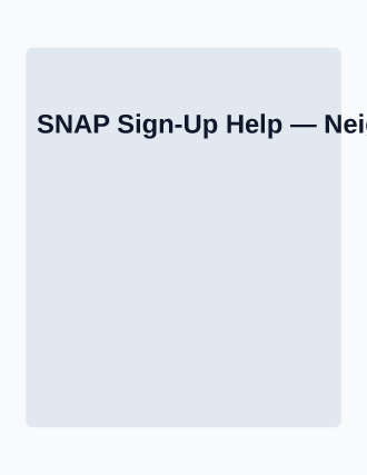 SNAP Sign-Up Help — Social Services template