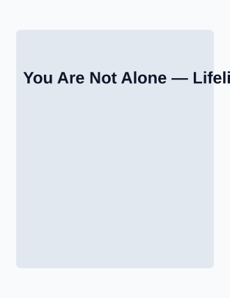 You Are Not Alone — Social Services flyer template