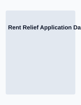 Rent Relief Application Day — Social Services flyer template