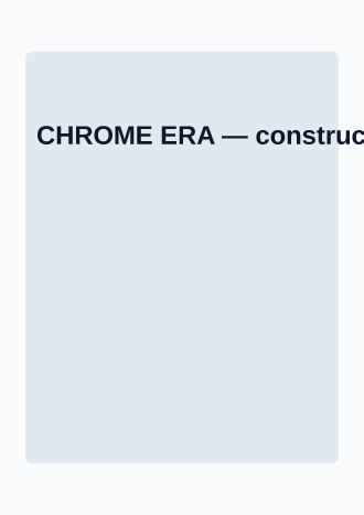CHROME ERA — Style & Era Campaigns template