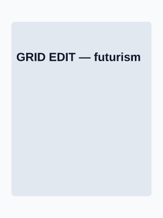 GRID EDIT — Lookbook & Collection template