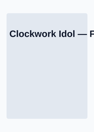 Clockwork Idol — Fantasy TCG — Fantasy TCG template