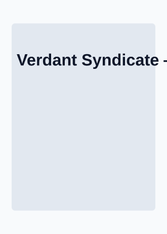 Verdant Syndicate — Sci-fi TCG — Sci-fi TCG template