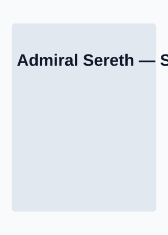 Admiral Sereth — Sci-fi TCG — Sci-fi TCG template