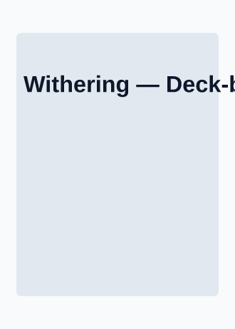 Withering — Deck-builder — Deck-builder template