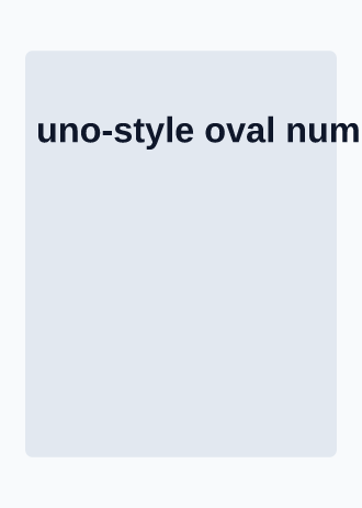 uno-style oval number — Kids & Casual — Kids & Casual gamecard template