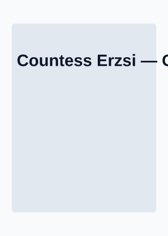 Countess Erzsi — Gothic & Horror — Gothic & Horror template