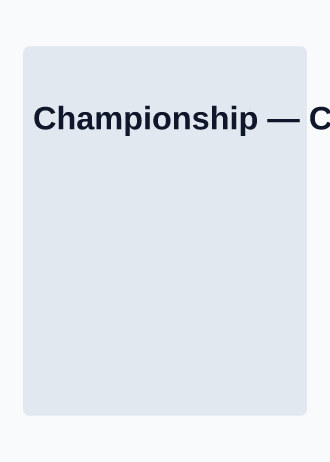 Championship — Collector & Premium — Collector & Premium gamecard template