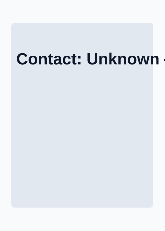 Contact: Unknown — Deep Sea — Deep Sea template