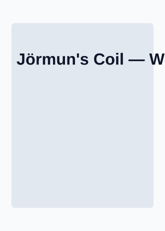 Jörmun's Coil — World Mythology — World Mythology gamecard template