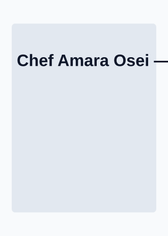 Chef Amara Osei — Culinary Battle — Culinary Battle template