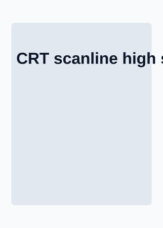 CRT scanline high scores — Retro Arcade — Retro Arcade template