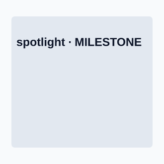 Milestone — spotlight — Milestone template