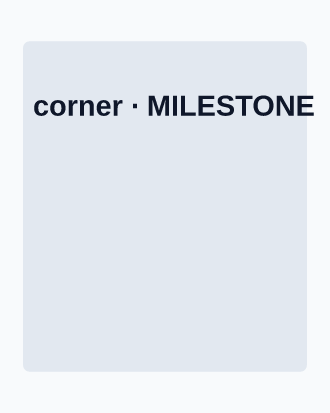 Milestone — corner — Milestone template