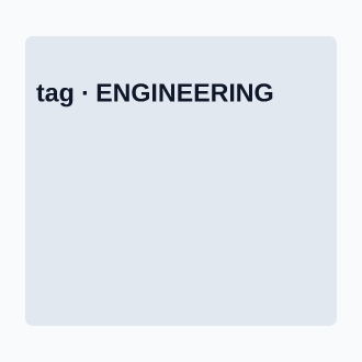 Engineering — tag — Engineering template