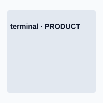 Product — terminal — Product template