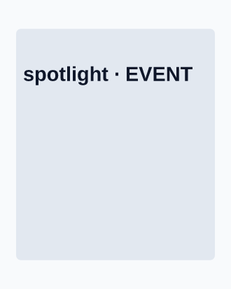 Event — spotlight — Event graphic template