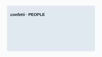 People — confetti — People template