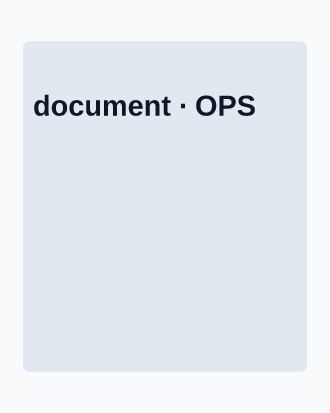Ops — document — Ops template