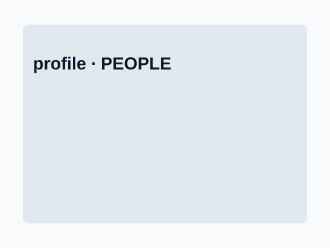 People — profile — People template