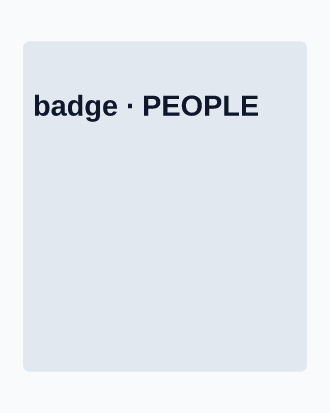 People — badge — People graphic template