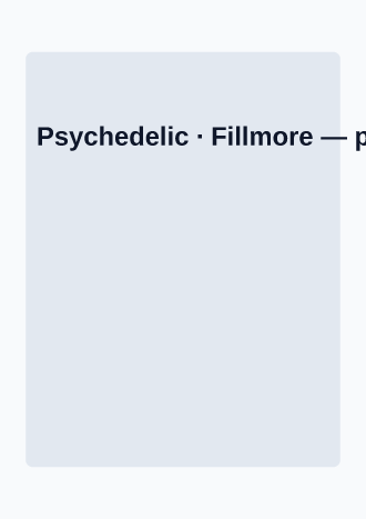 Psychedelic · Fillmore — Vintage & Themed Ephemera invite-events template
