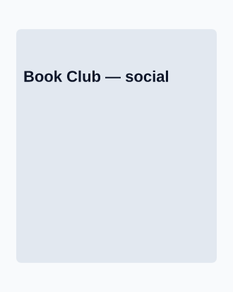 Book Club — Office & Community Socials template