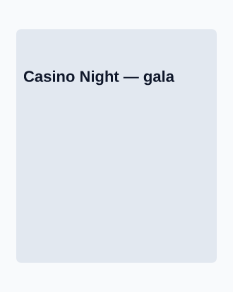 Casino Night — Office & Community Socials template