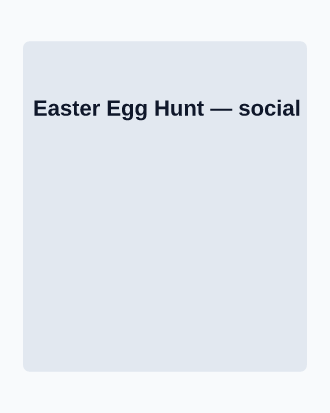 Easter Egg Hunt — Office & Community Socials invite-events template