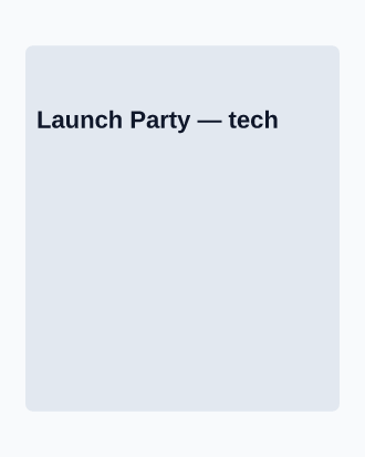 Launch Party — Office & Community Socials invite-events template